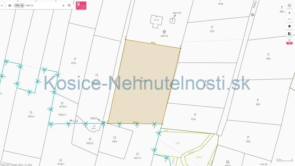 Predaj investičný pozemok v obci Ždiar o rozlohe 1760 m2 — foto 3