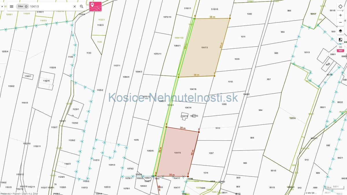 Predaj investičný pozemok v obci Ždiar o rozlohe 2330 m2 — foto 2