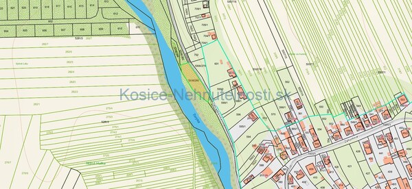 Pozemok 1160 m2 Nižná Hutka - Košice - okolie