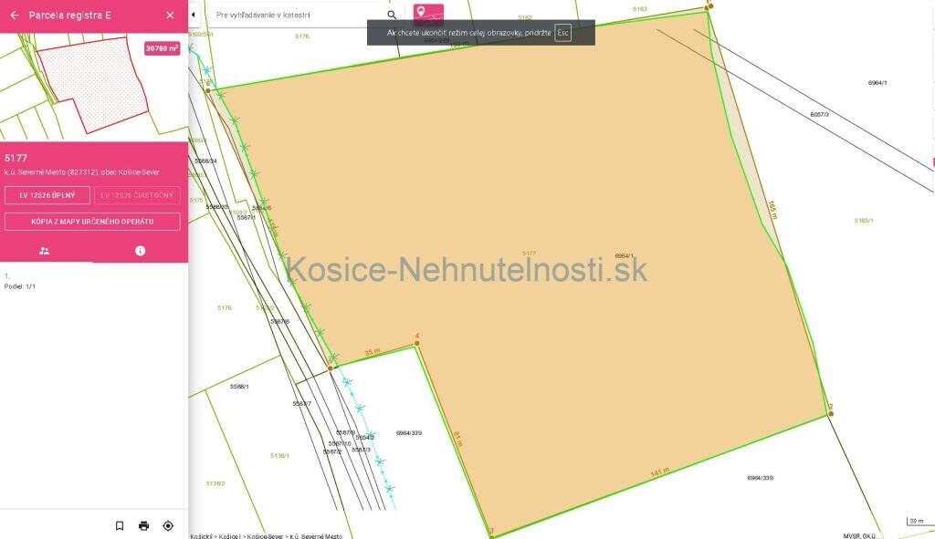Vhodné pre developera - 30780 m2 pozemok intravilán Bankov, Košice - Sever — foto 3